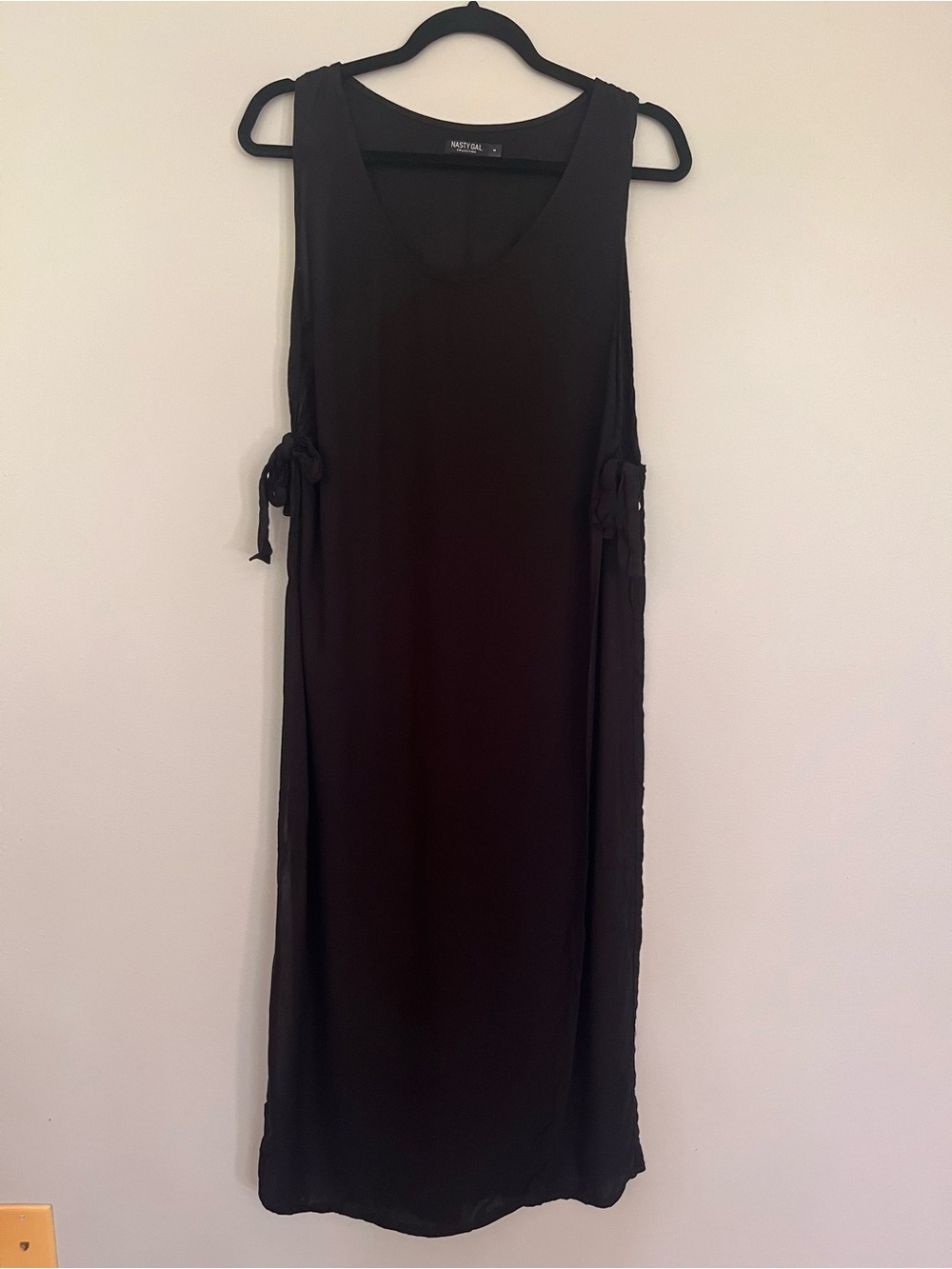 Nasty Gal Black Tie Side Swim Coverup